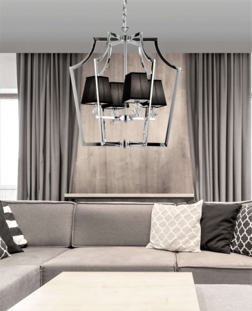 картинка Подвесная люстра Montero LDP 1249-4 CHR+BK от магазина BTSvet