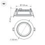 картинка Светодиодная панель встраиваемая LT-R160WH 12W Day White 120deg (Arlight, IP40 Металл, 3 года) 016568 от магазина BTSvet