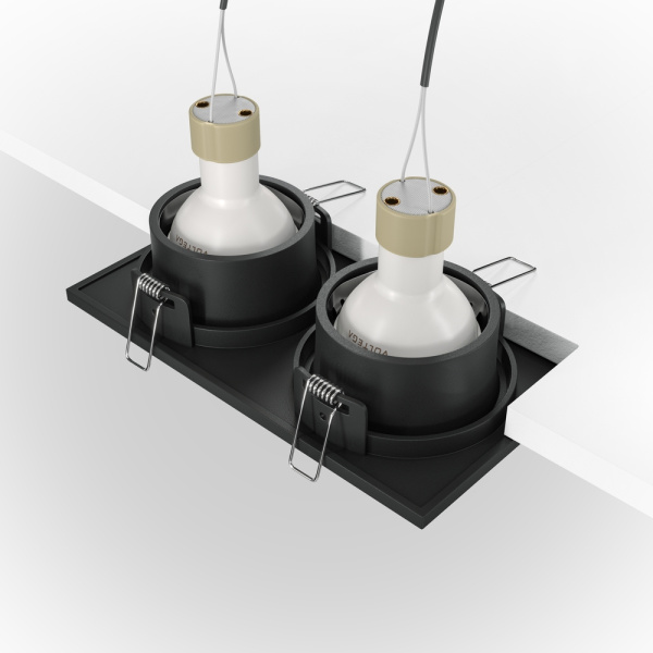 картинка Встраиваемый светильник Technical DL033-2-02B Maytoni Zoom DL033-2-02B от магазина BTSvet