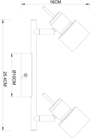 картинка Спот Almach A1906PL-2BK от магазина BTSvet