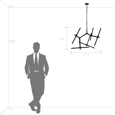 картинка Подвесная люстра Struttura 742107 от магазина BTSvet
