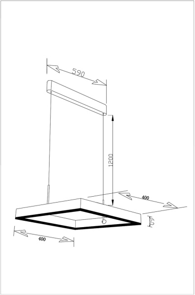 картинка Подвесной светильник светодиодный V2450-PL Straight LED*32W от магазина BTSvet
