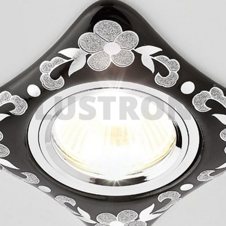 картинка Встраиваемый светильник с цветами D2065 BK/CH от магазина BTSvet