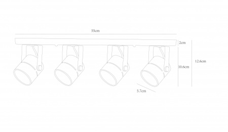 картинка Спот Mizar A1311PL-4WH от магазина BTSvet