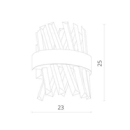картинка Настенный светильник светодиодный хрустальный Corona 1685/01 AP-1 от магазина BTSvet