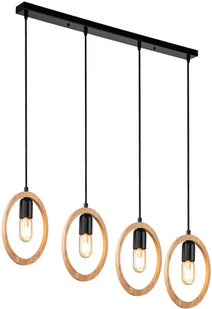 картинка Подвесной светильник Rustic 10196/4 E27*40W Black от магазина BTSvet