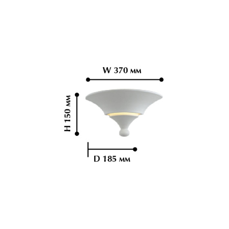 картинка Настенный светильник Pintura 1481-1W от магазина BTSvet