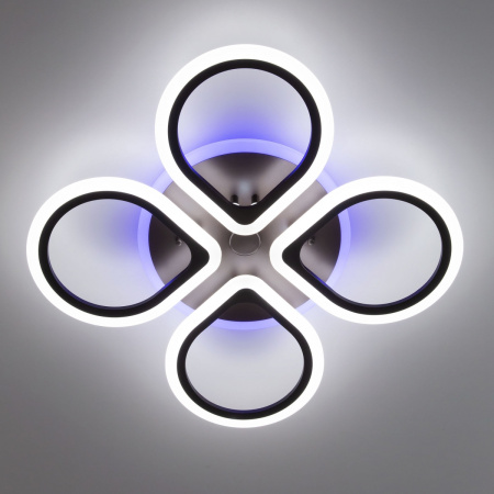 картинка Потолочная люстра светодиодная с управлением голосом и смартфоном с пультом регулировкой цветовой температуры и яркости Транай CL235A145E RGB от магазина BTSvet