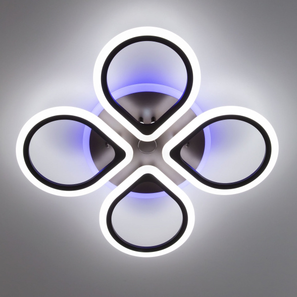 картинка Потолочная люстра светодиодная с управлением голосом и смартфоном с пультом регулировкой цветовой температуры и яркости Транай CL235A145E RGB от магазина BTSvet