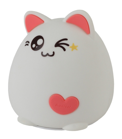 Ночник светодиодный для детской с диммером и выключателем NLED-413-1W-P