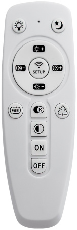 картинка Настенно-потолочный светильник светодиодный для ванной с пультом и управлением смартфоном регулировкой цветовой температуры и яркости ночным режимом Arti 3047/DL IP43 от магазина BTSvet