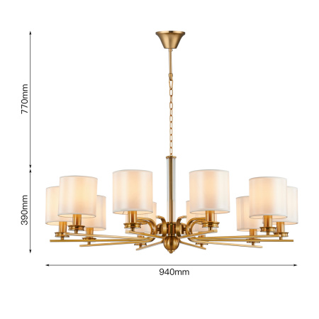 картинка Подвесная люстра Venustus 2679-10P от магазина BTSvet