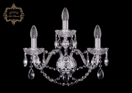 Хрустальное бра 10.11.2+1.165.Cr.Sp