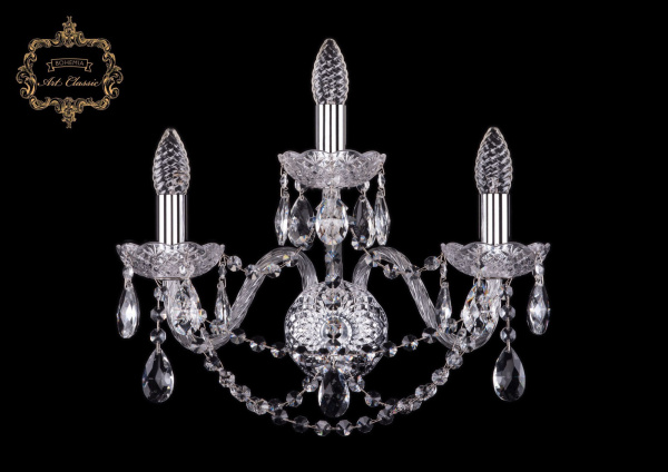 Хрустальное бра 10.11.2+1.165.Cr.Sp