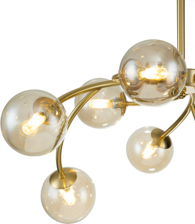 картинка Люстра потолочная на штанге Intero V000227 (11024/9R Gold) от магазина BTSvet