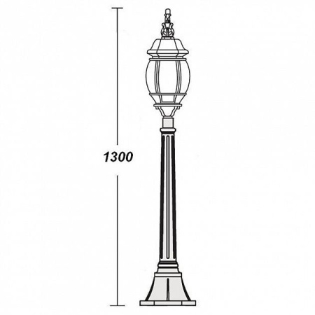 картинка Наземный фонарь 83407L Gb от магазина BTSvet