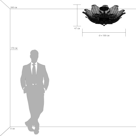 картинка Потолочная люстра RICCIO 705184 от магазина BTSvet