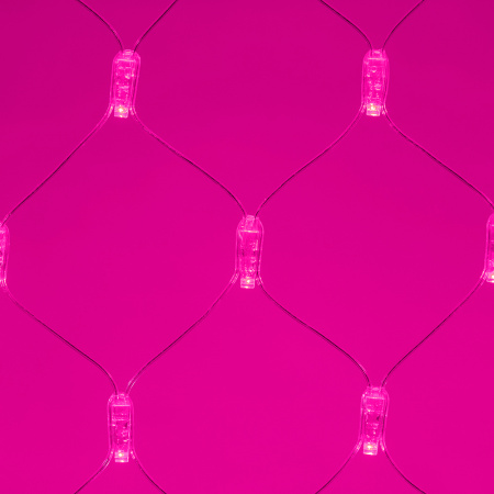 картинка Светодиодная гирлянда ARD-NETLIGHT-CLASSIC-2000x1500-CLEAR-288LED Pink (230V, 18W) (Ardecoled, IP65) 024683 от магазина BTSvet