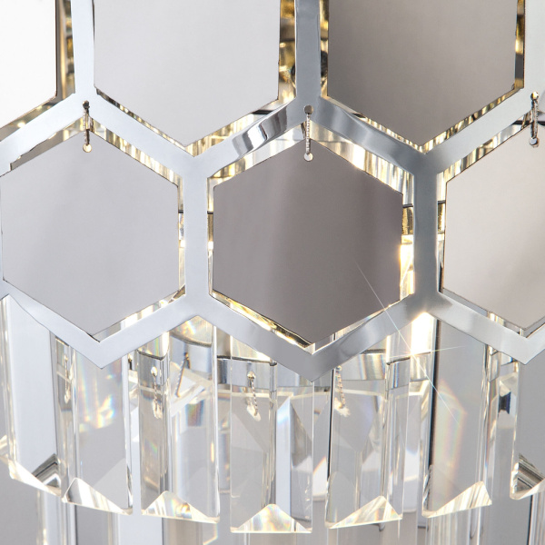 картинка Настенный светильник Ariana 10124/2 хром/прозрачный хрусталь (10113/2) от магазина BTSvet