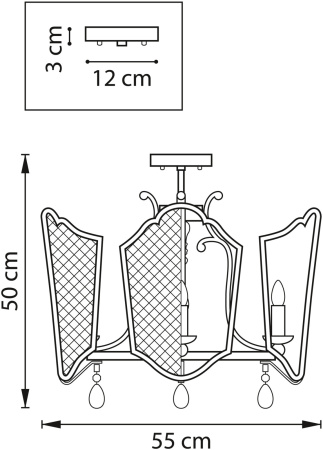 картинка Потолочная люстра Castello 744057 от магазина BTSvet