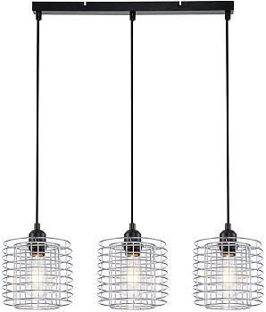 Подвесной светильник Grid 10190/3S E27*40W Chrome