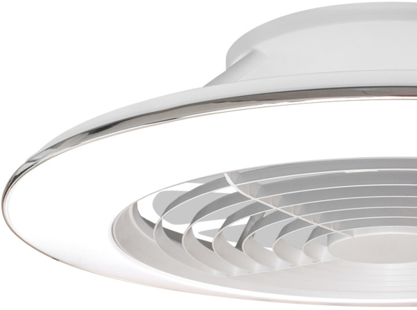 картинка Потолочная люстра светодиодная с вентилятором с пультом и управлением смартфоном регулировкой цветовой температуры и яркости Alisio 7490 от магазина BTSvet