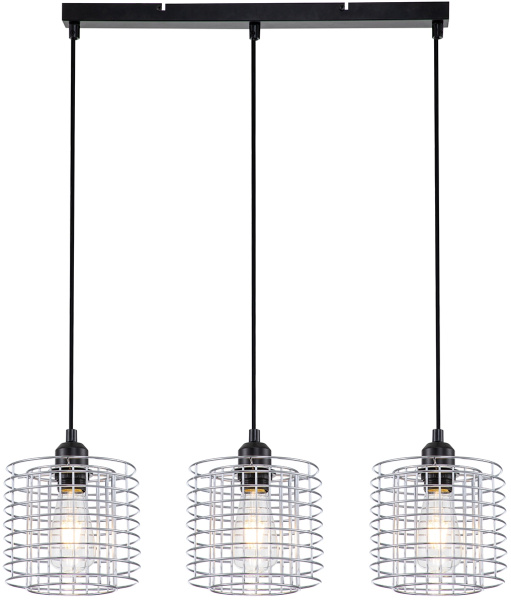 Подвесной светильник Grid 10190/3S E27*40W Chrome