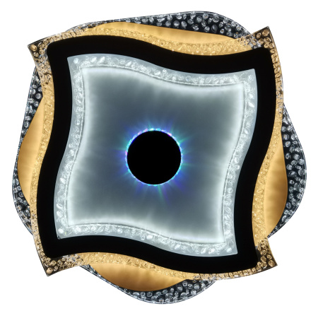 картинка Потолочный светильник светодиодный с пультом и возможностью управления смартфоном с ночником и таймером LED LAMPS 81067 RGB от магазина BTSvet