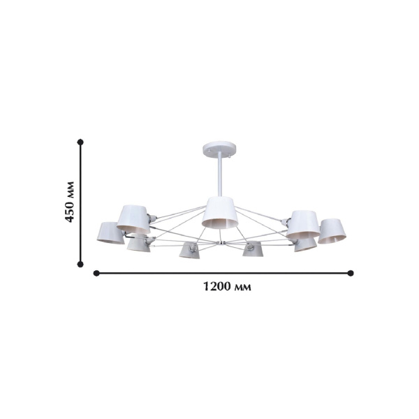 картинка Потолочная люстра Eimer 1513-9P от магазина BTSvet