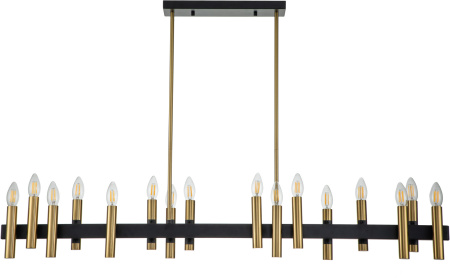 картинка Люстра потолочная на штанге Cero V000209 (13009/16RL Black ) от магазина BTSvet