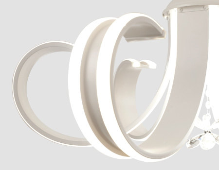 картинка Подвесная люстра светодиодная с пультом, регулировкой яркости, цветовой температуры, ночным режимом и таймером Line FL118 от магазина BTSvet