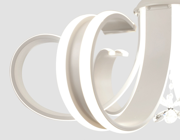 картинка Подвесная люстра светодиодная с пультом, регулировкой яркости, цветовой температуры, ночным режимом и таймером Line FL118 от магазина BTSvet