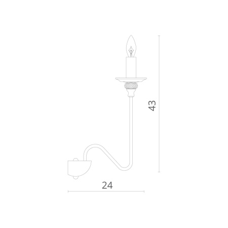 картинка Бра Atlanta  1201/02 AP-1 от магазина BTSvet