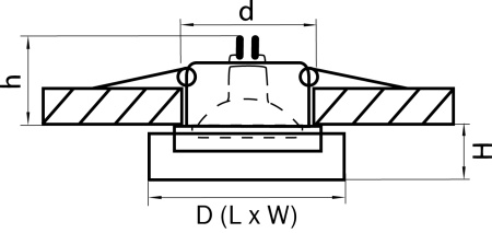 картинка Встраиваемый светильник LUI l 006140 от магазина BTSvet