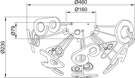 картинка Детский потолочный светильник с буквами Улыбка 365013705 от магазина BTSvet