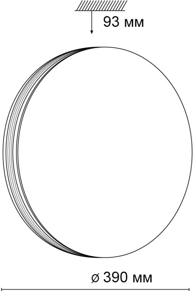 картинка Настенно-потолочный светильник светодиодный для ванной с пультом и управлением смартфоном регулировкой цветовой температуры и яркости ночным режимом Lobio Rbg 3056/DL IP43 от магазина BTSvet