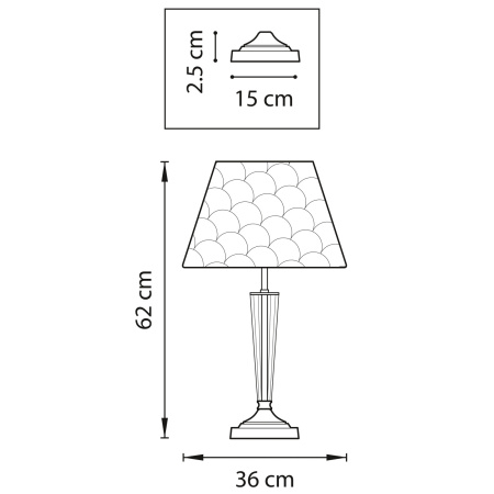 картинка Интерьерная настольная лампа Perla 707911 от магазина BTSvet