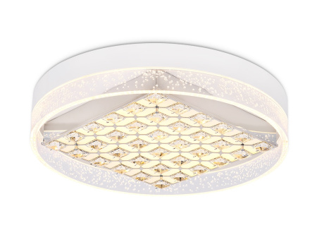 картинка Потолочная люстра светодиодная с пультом регулировкой цветовой температуры и яркости с ночным режимом ACRYLICA FA151 от магазина BTSvet