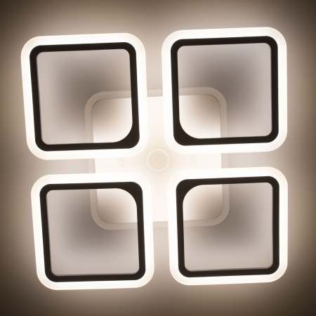 картинка Потолочная люстра светодиодная с пультом и управлением смартфоном регулировкой цветовой температуры и яркости RGB Марсель Смарт CL232A140E от магазина BTSvet