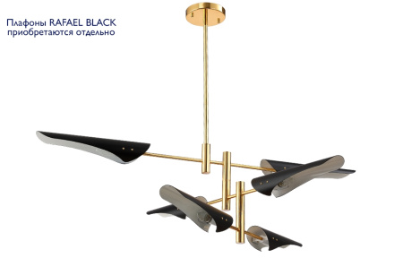 картинка Потолочная люстра RAFAEL SP6 GOLD от магазина BTSvet