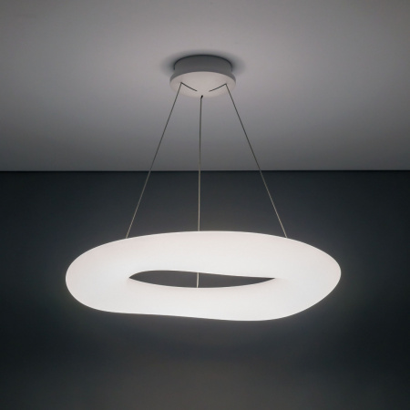 картинка Подвесной светильник светодиодный с управлением голосом и смартфоном с пультом регулировкой цветовой температуры и яркости Стратус Смарт CL732A800GS RGB от магазина BTSvet