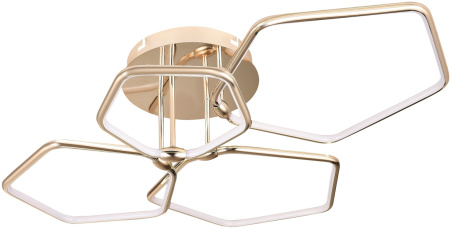 картинка Потолочная люстра светодиодная с управлением смартфоном и пультом регулировкой цветовой температурой и яркости ночным режимом и таймером HIGH-TECH LED LAMPS 82037 от магазина BTSvet