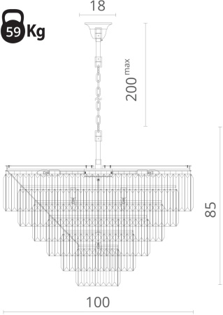 картинка Большая люстра 3001/01 LM-16 от магазина BTSvet