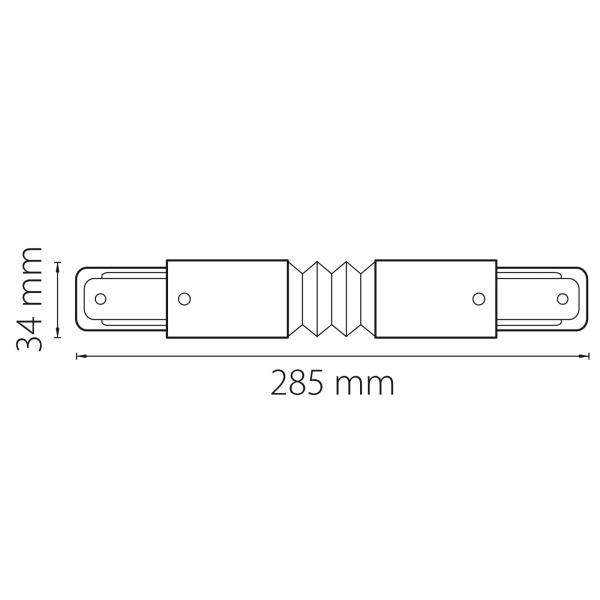 картинка Соединитель регулируемый гибкий однофазный Barra 502159 от магазина BTSvet