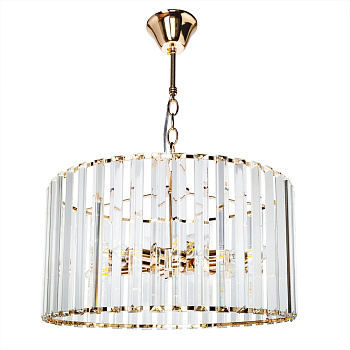Подвесная люстра хрустальная Pollux A1033LM-6GO