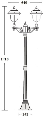 картинка Наземный фонарь MADRID 84308A Bl от магазина BTSvet