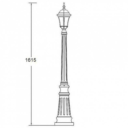 картинка Наземный фонарь 91311S Gb от магазина BTSvet