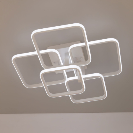 картинка Потолочная люстра светодиодная с пультом регулировкой яркости и цветовой температуры ночным режимом и таймером Бакстер CL230B150 от магазина BTSvet