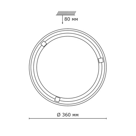 картинка Настенно-потолочный светильник Lufe Wood 136/K от магазина BTSvet