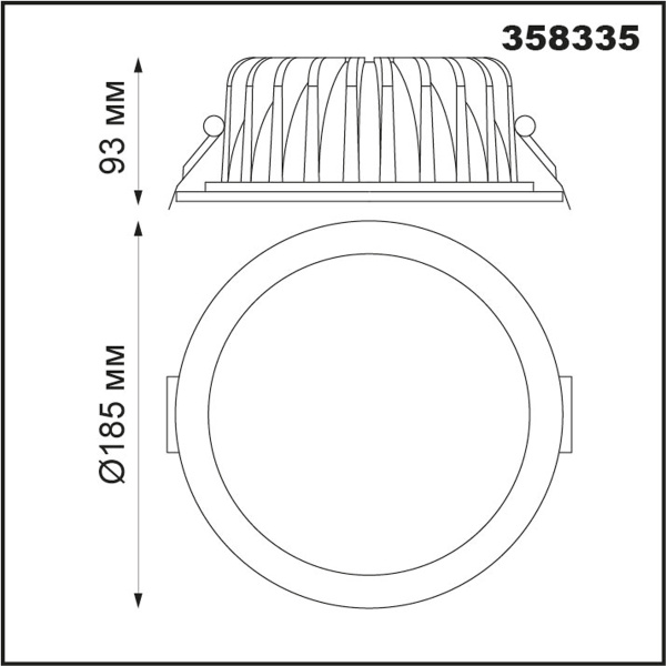 картинка Точечный светильник светодиодный диммируемый с пультом регулировкой цветовой температуры и яркости Gestion 358335 от магазина BTSvet